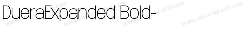 DueraExpanded Bold字体转换